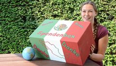 "Eine besondere Spendenbox für soziale Projekte in Mexiko hat Anna Hemings Bruder gebastelt."